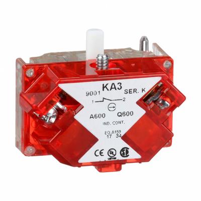 SCHNEIDER Contact Block: 30 mm Panel Mounting Size, 1NC, Momentary - Contact Blocks
