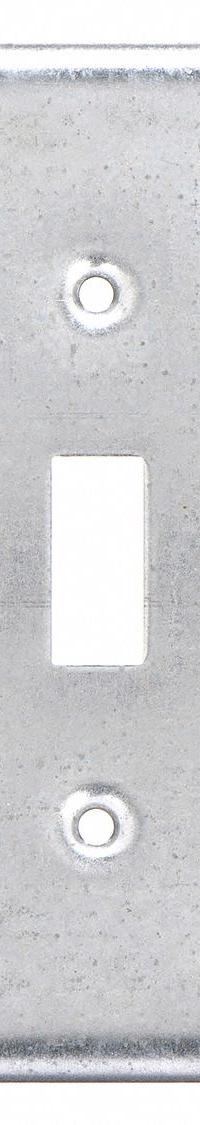 RACO Electrical Box Cover: 2 Gangs, Open, For Square Box Shape, Galvanized Steel, 9/16 in Overall Dp (MPN 870RAC). Key specifications — Brand: RACO; For Box Shape: Square; Material: Galvanized Steel; Cover Design: Open.