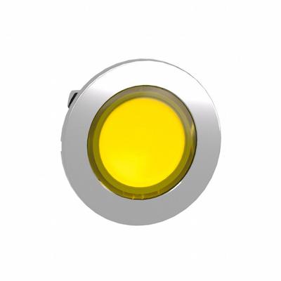 SCHNEIDER Pilot Light Head: 30 mm Panel Mounting Hole Dia, Yellow, Smooth, LED - Pilot-Light Heads