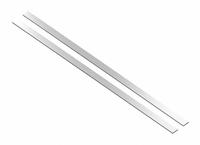 MIRREDGE Strips: 2 in Overall Ht, 36 in Overall Wd, 1/8 in Overall Dp, 2 PK (MPN 20236). Key specifications — Brand: MIRREDGE; Corner Shape: Square; Finish: Mirror; Color: Clear; Material: Plastic; Lighted: No.