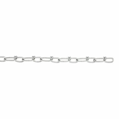 Dayton Double Loop Chain: 4 in Chain Trade Size, Steel, 70 lb Working Load Limit - Light-Duty Jack Utility Chains
