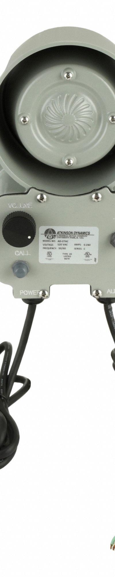 ATKINSON DYNAMICS Audio Intercom Module: 120V AC, AD-27AC, Primary - Audio Intercom Stations