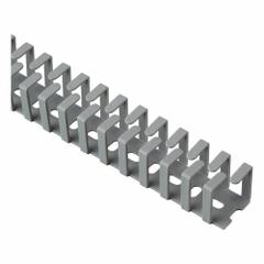Flexible Duct: 2 in Nom Wd, 2 in Nom Ht, 0.3 in Slot Wd, Polypropylene, 19 7/10 in Lg, Light Gray (MPN FL50X50LG-A). Key specifications — Material (Duct, Divider, Covers): Polypropylene; Item [MERCH]: Flexible Wiring Duct; Brand: PANDUIT; Wall Type: Interlocking Finger; Mounting Style (Ducts): Adhesive; Color (Duct, Cover): Light Gray; Compatable Cover Style: None; Type: Flexible Wiring Duct.