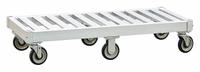 NEW AGE INDUSTRIAL Mobile Base: 36 in x 24 in x 9 3/8 in, 800 lb Load Capacity, Plate Caster (MPN 50310X6). Key specifications — attr41802: Plate Caster; attr41796: (2) Rigid Casters; (4) Swivel Casters; attr41794: Polyurethane; attr33579: NEW AGE INDUSTRIAL.
