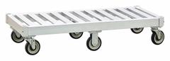 NEW AGE INDUSTRIAL Mobile Base: 36 in x 24 in x 9 3/8 in, 800 lb Load Capacity, Plate Caster (MPN 50310X6). Key specifications — attr41802: Plate Caster; attr41796: (2) Rigid Casters; (4) Swivel Casters; attr41794: Polyurethane; attr33579: NEW AGE INDUSTRIAL.