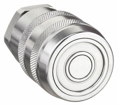 Parker Hydraulic Quick Connect Hose Coupling: 1/4 in Coupling Size, 316 Stainless Steel - 71 Series Hydraulic Quick-Connect Coupling Bodies