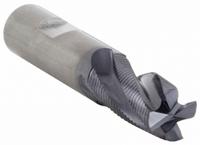 CLEVELAND Roughing End Mill: Carbide, TiAlN Coated, 4 Flute, Fine Pitch, 1" Mill Dia, 1-1/2" LOC (MPN C80159)