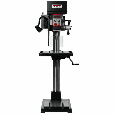 JET Drill Press: Belt Drive, Variable Speed, 50 RPM – 2,000 RPM, 230V AC /Three-Phase - Floor Stand Drill Presses with Power Downfeed