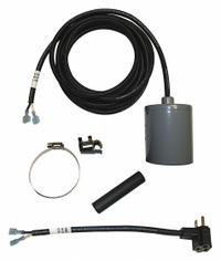 SJE-RHOMBUS Float Switch: Wide-Angle, Normally Open (Pump Down), 120V AC, 13 A, Piggyback Plug, PVC (MPN 15PMD1WP- QF). Key specifications — Rated Voltage: 120V AC; Brand: SJE-RHOMBUS; Electrical Connection: Piggyback Plug; Counterweight/Mounting: Pipe Clamp Required.