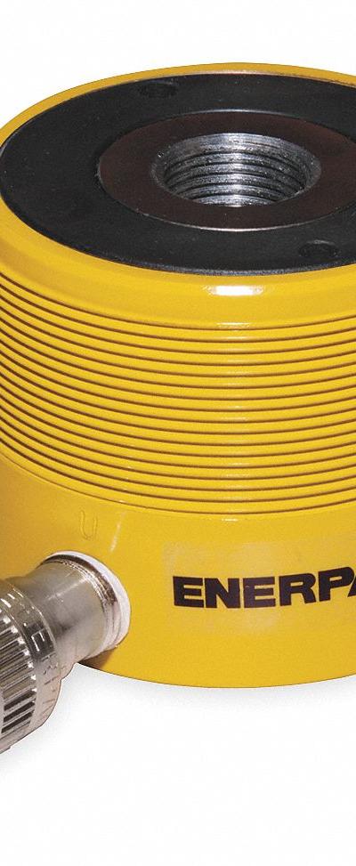 ENERPAC General Purpose Hydraulic Ram: 12 ton Nominal Capacity - General Purpose Hollow Rams