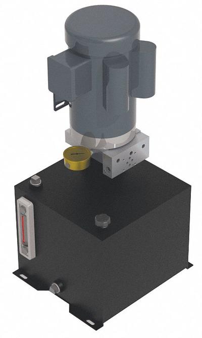 MONARCH Hydraulic Power Unit: 1 gpm, 3,000 psi Max. Pressure, 2 hp - Standard AC Hydraulic Power Units