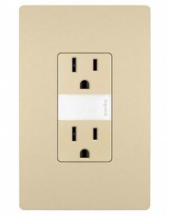 LEGRAND NIGHTLIGHT SWITCH: Duplex, 5-15, Ivory, 125V AC, 15 A, 2 Pole / 3 Wire (MPN NTL885TRICC6)