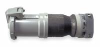 HUBBELL Pin and Sleeve Connector: Gray, 250V DC/600V AC, Single Phase, 100 A, 2 Pole, 3 Wire (MPN HBL3100CS2W). Key specifications — Brand: HUBBELL.