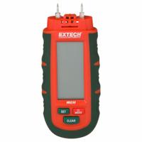 EXTECH Moisture Meter: Analog/Digital, LCD, Pin, Protective Cap/Repl Pins, Impact Pin, Not Certified (MPN MO230). Key specifications — attr999354: Digital; attr1009284: Impact Pin; attr1009272: Bar Graph Display; attr999347: Mortar; attr999350: LCD; attr999383: ±0.5% (Building Materials); attr999345: EXTECH.
