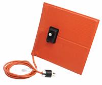 BRISKHEAT Heating Blanket: 71°C Op Temp - Max, 12 in Overall Lg, 12 in Overall Wd, 3/16 in Thick (MPN SRP12121ADJB). Key specifications — attr1031118: Controller Not Required; attr1027707: BRISKHEAT; attr1027710: Plastic; attr1027717: Moisture Resistant; attr1027718: Fiberglass-Reinforced Silicone Rubber; attr1027719: Yes; attr1031117: Grounded; attr1027706: No Backing.