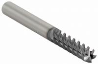 CLEVELAND Square End Mill: Carbide, TiAlN Coated, 5 Flute, 3/8" Mill Dia, 1-1/2" LOC, 4" OAL (MPN C80436)