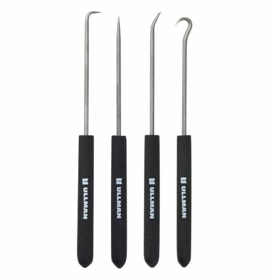 ULLMAN Hook/Pick Set: Steel, Angle/Hook/Straight - Hook & Pick Sets