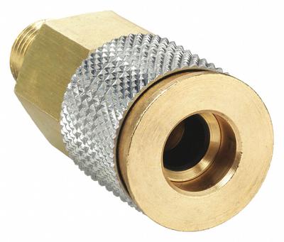 HANSEN Quick Connect Hose Coupling: 3/8 in Body Size, 3/8 in Hose Fitting Size - Universal Interchange Brass Quick-Connect Air Coupling Bodies
