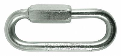 MAILLON RAPIDE Connecting Link: Quick Link, Steel, 4 7/8 in Overall Lg, 1 29/32 in Overall Wd - Threaded Locking Connecting Links