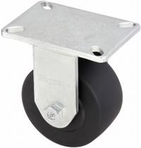 APPROVED VENDOR Plate Caster: Rigid, No Brake, Nylon, 6 in Wheel Dia, 3 in Wheel Wd, Slot, Rectangle (MPN P29R-NMB060K-18). Key specifications — Wheel Bearing Type: Ball; Wheel/Tread Color: Black; Brand: APPROVED VENDOR; Caster Type: Rigid.