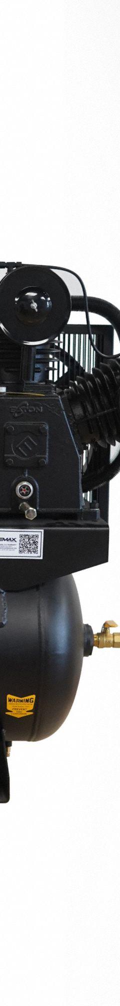 EMAX Gas Engine Air Compressor: 2 Stage, 13 hp Engine, EMAX, 26 cfm, 30 gal Air Tank, Horizontal (MPN EGES1330ZT). Key specifications — attr50933: EMAX; attr86530: Electric; attr50934: EMAX.