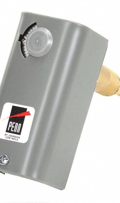 JOHNSON CONTROLS Line Volt Mechanical Tstat: Manual Reset - Single-Stage Controls