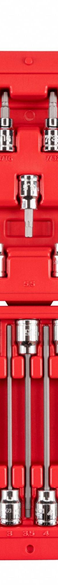TEKTON Socket Bit Set: 26 - 50 Pieces, 3/8 in Drive Size, 38 Pieces, 10 3/4 in Overall Lg (MPN SHB91316). Key specifications — attr1216280: Fixed Insert; attr1216283: TEKTON; attr1225718: 3 mm to 10 mm (Hex Metric); attr1227491: 3/8 in.