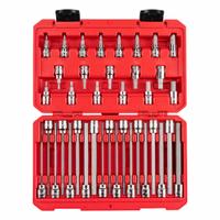 TEKTON Socket Bit Set: 26 - 50 Pieces, 3/8 in Drive Size, 38 Pieces, 10 3/4 in Overall Lg (MPN SHB91316). Key specifications — attr1216280: Fixed Insert; attr1216283: TEKTON; attr1225718: 3 mm to 10 mm (Hex Metric); attr1227491: 3/8 in.