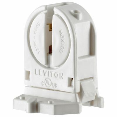 LEVITON Lampholder: Lamp Holder, Miniature Bi-Pin (G5), 1 1/8 in Overall Lg, 120 W Watt - Lampholders & Sockets