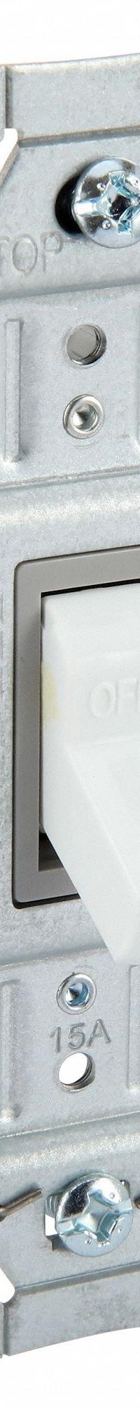 BRYANT Wall Switch: Toggle Switch, Single Pole, Maintained, White, 120/277V AC, 15 A (MPN CSB115BW). Key specifications — Illuminated: No; Voltage Rating: 120/277V AC.