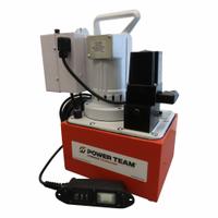 POWER TEAM Electric Pump: 10,000 psi Max. Op Pressure, 704 cu in/min Max. Flow Rate, 110/115V AC (MPN PE552S). Key specifications — attr941810: PE552S; attr941817: 3-Way; attr941814: Advance.