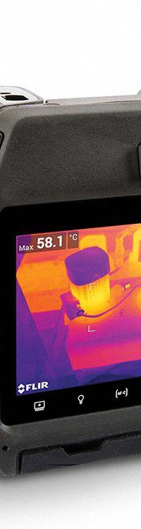 FLIR Infrared Camera: 14° x 10°/42° x 32°, USB, +/-2.0% of Reading Accuracy °C, 640 x 480, T5xx (MPN FLIR T530-42-14-NIST). Key specifications — Focus Method: Manual; Manufacturer Part Number: FLIR T530-42-14-NIST; Brand: FLIR; Field of View: 42° x 32°; Intrinsic Safety: Not Specified Intrinsically Safe; Lens Angles Included: 14°,42°; Features_Broad: On-Camera Measurement Tools.