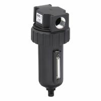 PARKER Compressed Air Filter: Particulate, 3/4 in NPT, 5 micron, 145 cfm, 250 psi Max Op Pressure (MPN 07F44BC). Key specifications — attr110055: 07F; attr110008: PARKER.