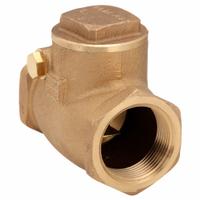 MILWAUKEE VALVE Swing Check Valve: Swing, Inline Valve Body, 1 1/4 in Pipe Size, FNPT x FNPT, Bronze (MPN 510T 1-1/4). Key specifications — Brand: MILWAUKEE VALVE.