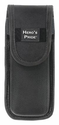 HEROS PRIDE Medical Pouch: Black, Nylon, 6 1/4 in x 1 15/16 in, Snap Closure, For 2 1/4 in Belt Wd (MPN 1118-2). Key specifications — Color: Black; Material: Nylon; Pouch Type: Medical Pouch.