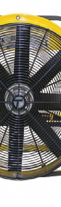 TEMPEST Hazardous-Location Fan: 24 in Blade Dia, 115/208 to 230V AC, Mobile, 1 hp, Direct Drive (MPN 913-1261). Key specifications — Mobility: Mobile; Voltage: 115/208 to 230V AC; Brand: TEMPEST.