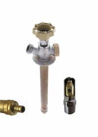 QUARTER BALL Ball Valve Sillcock: Quarter-Turn, Brass, Nickel, Plastic, 1/2 in Inlet Connection Size (MPN QB-110PX5). Key specifications — Brand: QUARTER BALL; Design: No Kink; Body Material: Brass; Handle Material: Plastic; Color/Finish: Nickel; Handle Type: Quarter-Turn; Inlet Connection Type: PEX; Product Type: Sillcock.
