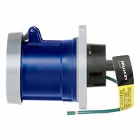 LEVITON Pin and Sleeve Receptacle: Blue, 120/208V AC, Three Phase, 60 A, 4 Pole, 5 Wire (MPN 560R9WLEV). Key specifications — Brand: LEVITON.