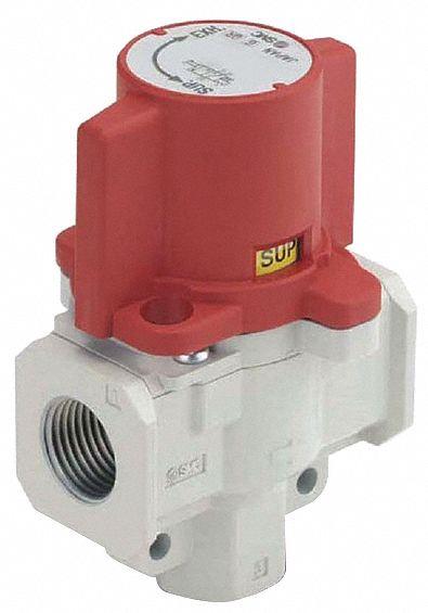 SMC Pressure Relief, 3 Port Valve, Air Flows RT: VHS40-N04B-RZ, Pressure Relief Valve - Pneumatics