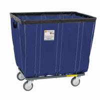 R&B WIRE PRODUCTS INC. Basket Truck: 10 cu ft, 600 lb, 34 in L x 22 1/2 in W x 26 in H, Navy Blue (MPN 408SOC/ANTI/NVY). Key specifications — Brand: R&B WIRE PRODUCTS INC.; Liner Color: Navy Blue; Caster/Wheel Configuration: (4) Swivel; Assembled/Unassembled: Assembled.