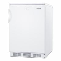 ACCUCOLD Refrigerator and Freezer: 3.5 cu ft Refrigerator Capacity, 1.5 cu ft Freezer Capacity (MPN CT66LW). Key specifications — Door Type: Swing Solid; Brand: ACCUCOLD; Door Hinge: Right.