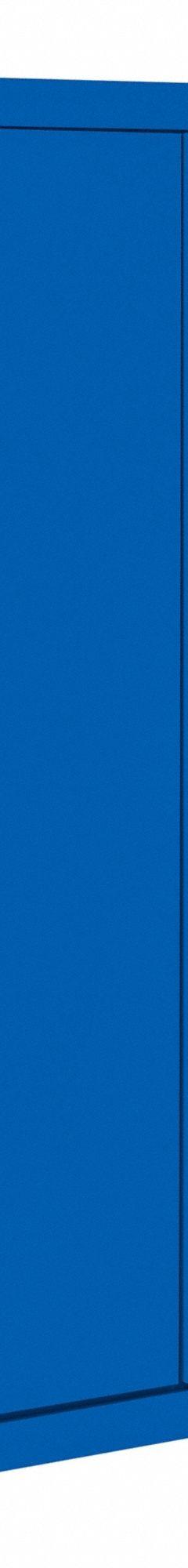 SANDUSKY Shelf Cabinet: 30 in x 18 in x 66 in, Swing Handle & Cam lock, 24 ga Panel Thick, Frame (MPN VF31301866-06). Key specifications — Cabinet Color: Blue; Method of Construction: Welded; Base Type: Frame; Assembled: Assembled; Mobility: Stationary; Adjustable Shelves: Fixed; Cabinet Finish: Powder Coated; Cabinet Material: Steel.