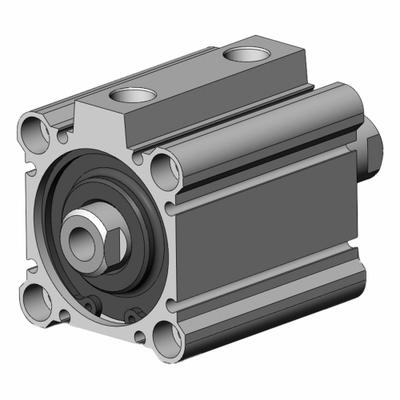 SMC Compact Cylinder: 50 mm Bore Dia, 25 mm Stroke Lg, Through Hole Mounting - Through Hole Mount Compact Cylinders