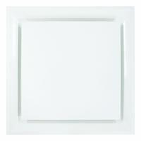Ceiling Diffuser: Ceiling, 23 3/4 in H, 23 3/4 in W, Lay-In, 10 in Duct, Plastic, Square Plaque (MPN STR-PQ-10W-FR). Key specifications — Insulated: No; Adjustable Blades: No; Color: White; Brand: AMERICAN LOUVER; Mounting Location: Ceiling.