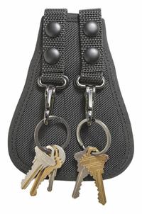 HEROS PRIDE Key Holder: Black, Nylon, Ballistic, 5 in x 115 mm, Snap Closure, For 2 1/4 in Belt Wd (MPN 1113). Key specifications — attr188437: Black; attr188438: Nylon; attr188431: Key Pouch.