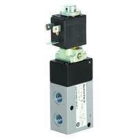 AVENTICS Solenoid Air Control Valve: Three-Way / Two-Position, Female 1/8 in NPT, Female 1/8 in NPT (MPN 8227A1NA11A00F1). Key specifications — attr1078830: Aluminum; attr1078874: Spring Return; attr1078854: Normally Closed.