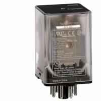 SCHNEIDER General Purpose Relay: Socket Mounted, 10 A Current Rating, 120V AC, DPDT, A Socket (MPN 750XBXRC-120A). Key specifications — Brand: SCHNEIDER; Base Type: Octal; Mounting Style: Plug-In; Pin Shape: Round; Electrical Connection: 8-Pin Terminal; Manufacturer Part Number: 750XBXRC-120A; Operating Current: 10 A at 30V DC (Resistive Load Conforming to UL); Series: 750R Series.