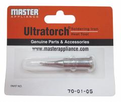 MASTER APPLIANCE Soldering Tip: UT-100Si Series, Conical, 0.5 mm W (MPN 70-01-05). Key specifications — Manufacturer Part Number: 70-01-05; Compatible Handpiece Manufacturer Model Number: UT-100-TC; Brand: MASTER APPLIANCE.