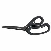 CLAUSS Shear: Right-Hand, 8 in Overall Lg, Partially Serrated, Titanium Bonded, Pointed, Black (MPN 20373). Key specifications — attr308500: Titanium Bonded; attr308502: Black; attr308505: Right-Hand; attr308522: Rubber; attr324896: CLAUSS.