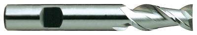 YG-1 Square End Mill: High Speed Steel, TiN Coated, 2 Flute, 1/4" Mill Dia, 5/8" LOC - High-Speed Steel Square End Mills for Aluminum
